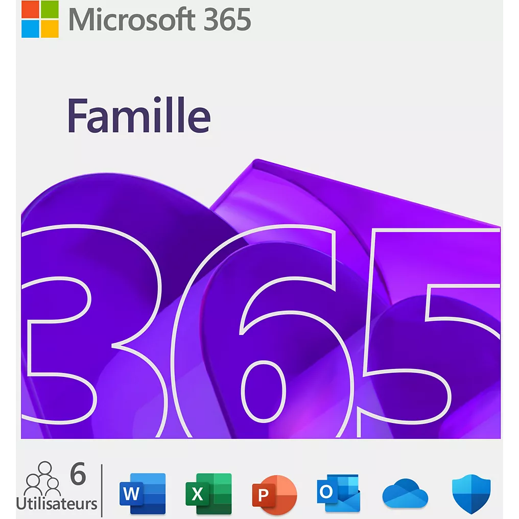 MICROSOFT 365 FAMILLE – LICENCE ESD 1 AN